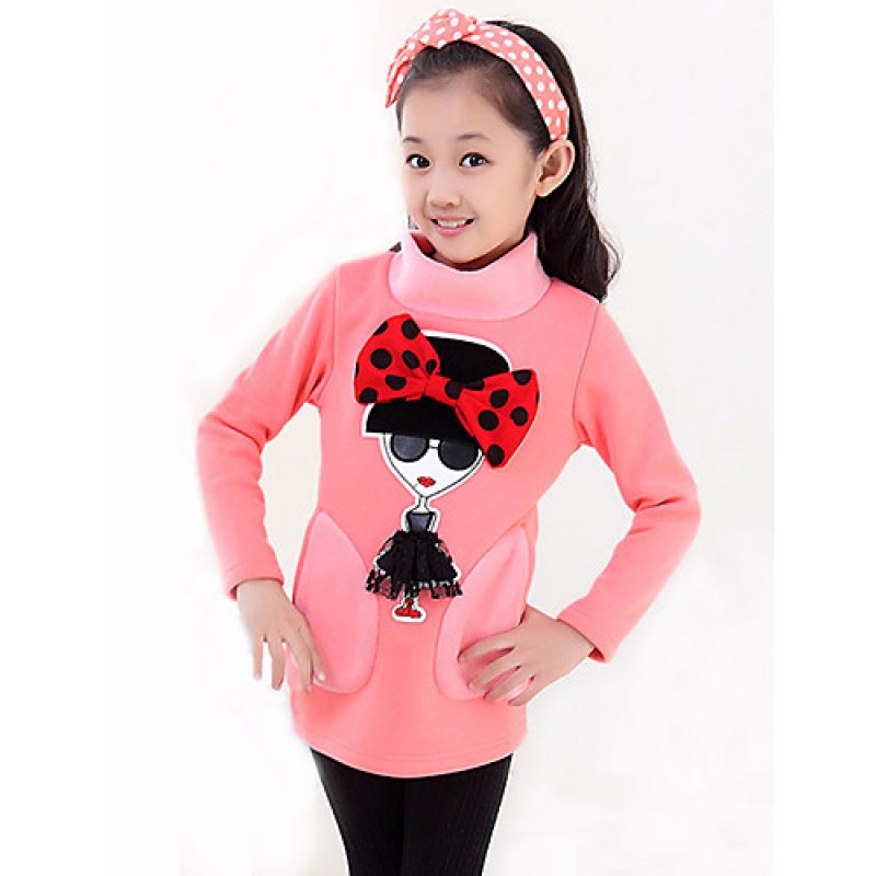 Girls Fashionable Han Edition Cotton  Long Sleeve ...