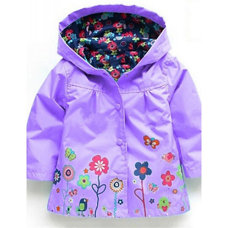 Girl's Down & Cotton Padded,Cotton Winter Green / Pink / Purple  