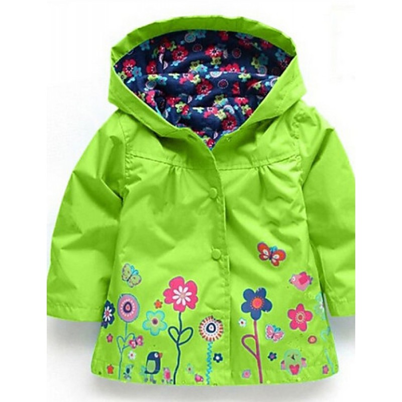 Girl's Down & Cotton Padded,Cotton Winter Green / Pink / Purple  