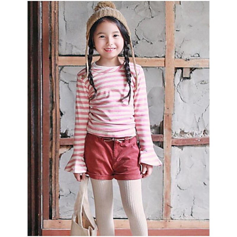 Girl's Casual/Daily Striped TeeCotton Spring / Fal...