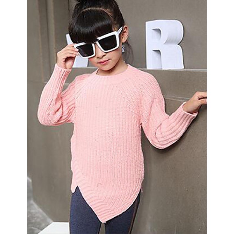 Girl's Solid Sweater & CardiganWool Winter / S...