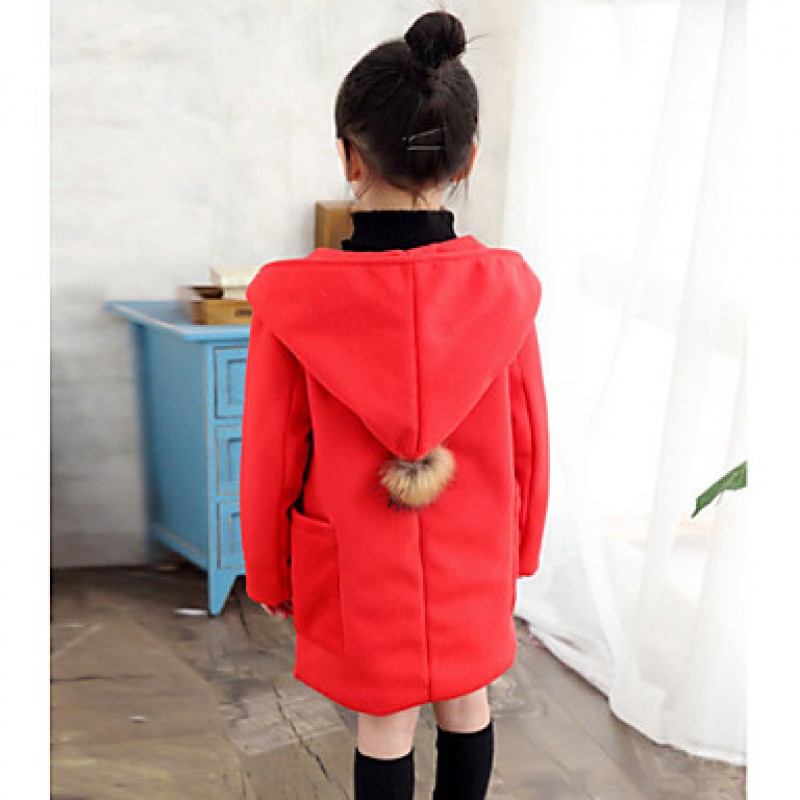 Girl's Pink / Red / Gray Jacket & Coat , Dresswear Wool Winter / Spring / Fall  